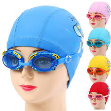 Water goggles and caps